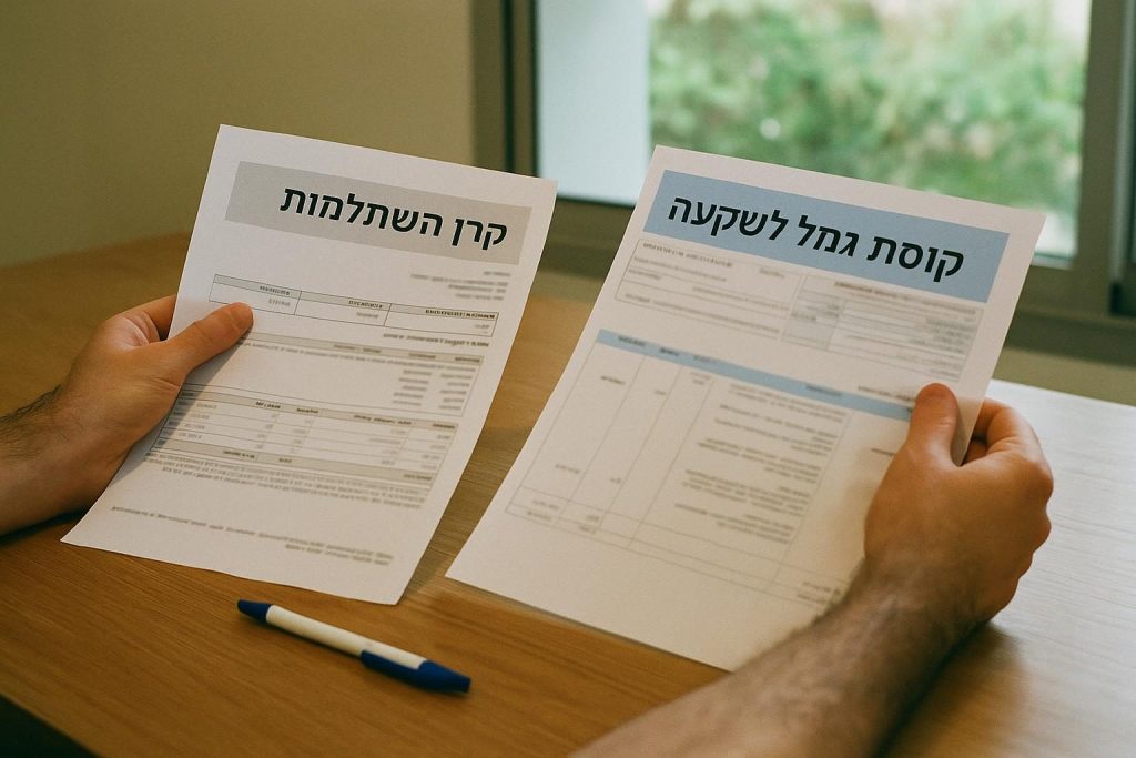 קרן השתלמות מול קופת גמל להשקעה: הבדלים ומתי למשוך
